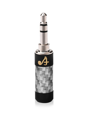 ATAUDIO发烧级碳纤维纯铜镀铑3.5mm插头DIY3.5对录线aux线材插头