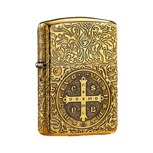 zippo正品打火机 康斯坦丁牧师盔甲蚊版煤油新年送男友情人节礼物