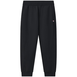 FILA 斐乐官方男士针织长裤2025冬季新款简约百搭休闲基础收口裤