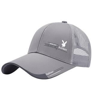 花花公子帽子男士夏季新款潮牌棒球帽遮阳太阳帽透气防晒鸭舌帽薄