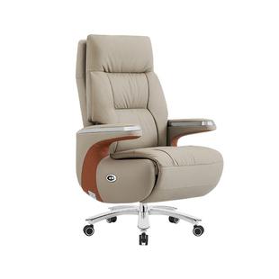 2025广交会热销电动按摩真皮老板椅久坐舒适大班办公椅午休可躺