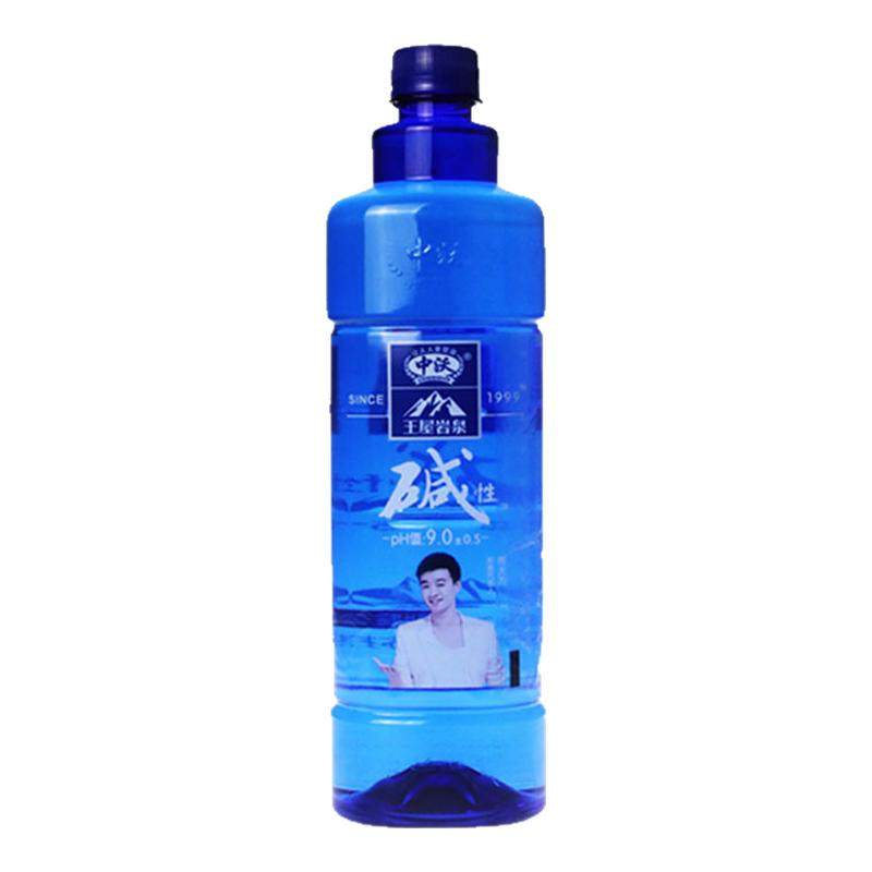 中沃碱性苏打水1L*15大瓶装家庭装整箱小瓶无糖弱碱性水ph±9