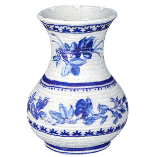 重阳节手工diy水培青花花瓶编织半成品老人制作敬老活动国风礼物