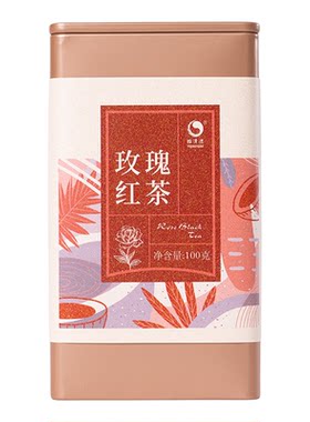 怡清源玫瑰红茶罐装100克浓香