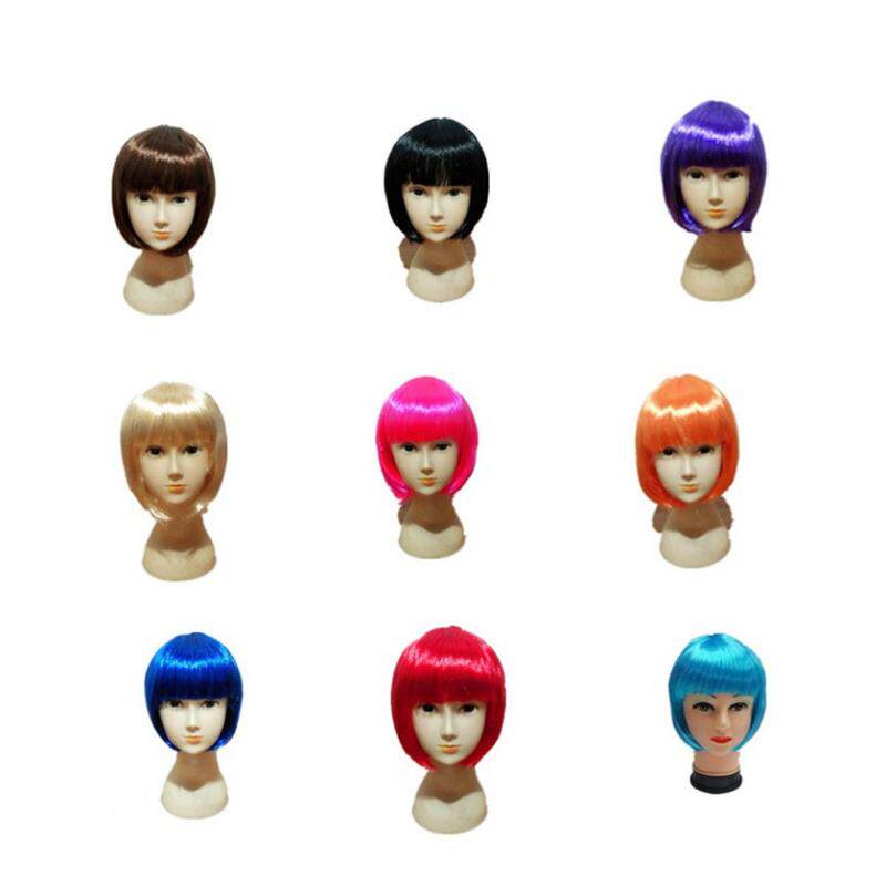 儿童蓬松短直发假发时尚女BOB女士整顶假发