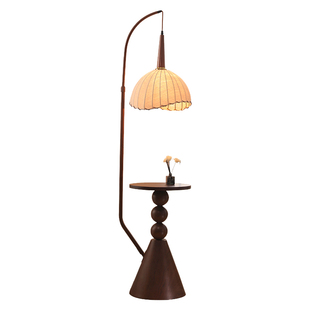 米罗兰落地灯钓鱼灯置物架一体宋代美学法式中古新中式客厅沙发边