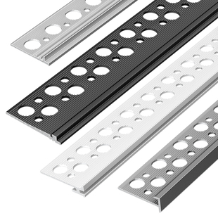 铝合金瓷砖乳胶漆收口条海棠角墙面转角嵌入式阳角条专用极窄垭口