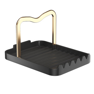 厨房锅盖架台面锅铲置物架勺子铲子托架刀板放置器免打孔菜板收纳