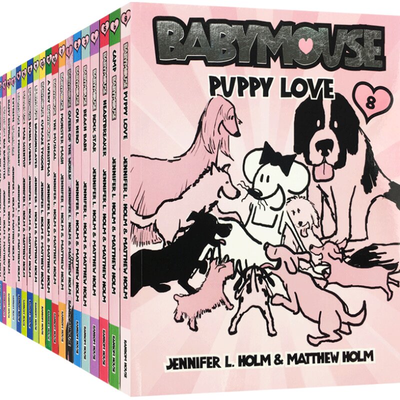 英文原版漫画小说 BABYMOUSE 老鼠宝宝系列20册 儿童进阶桥梁章节书幽默滑稽7-10岁推荐课外拓展英语阅读提升能力故事书可搭dogman
