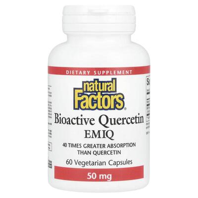 Natural Factors生物活性檞皮素EMIQ胶囊呼吸道养护肺部健康心脏