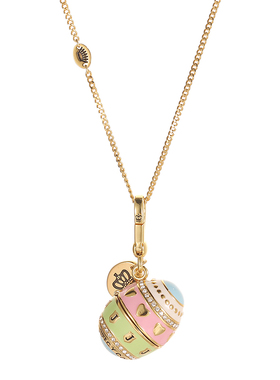 可打开小黑狗彩蛋吊坠项链字母女