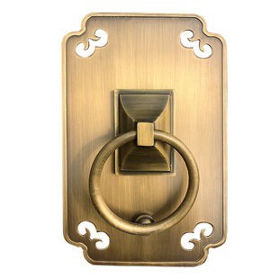 中式仿古纯铜拉手别墅古建寺庙祠堂实木大门铜把手拉环门环铜拉手