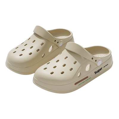 厚底户外防滑耐磨洞洞鞋踩屎感