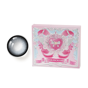 弥生美瞳半年抛超大宝宝棕2片满着色大直径彩色隐形眼镜官方正品