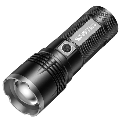 黄白双光手电筒户外强光远射