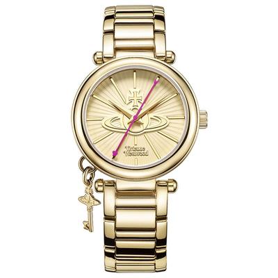 【自营】新年礼物VivienneWestwood西太后金钥匙时尚钢带女士手表