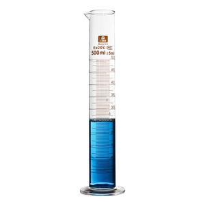 三爱思玻璃量筒带刻度A级可过检直型高硼硅耐酸碱实验室量器材0.5 1 5 10 25 50 100 250 500 2000mL磨口具塞