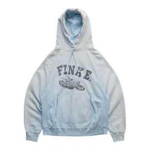 现货 BOWWOW FINK E.HOODIE AGED 日产水洗破坏做旧连帽卫衣 25AW