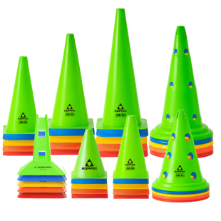 奥匹足球训练器材标志桶障碍物篮球训练锥形桶路障轮滑路障雪糕筒