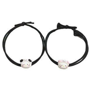 可爱KT猫发绳简约ins少女头绳情侣闺蜜手链小皮筋送男友森系发圈