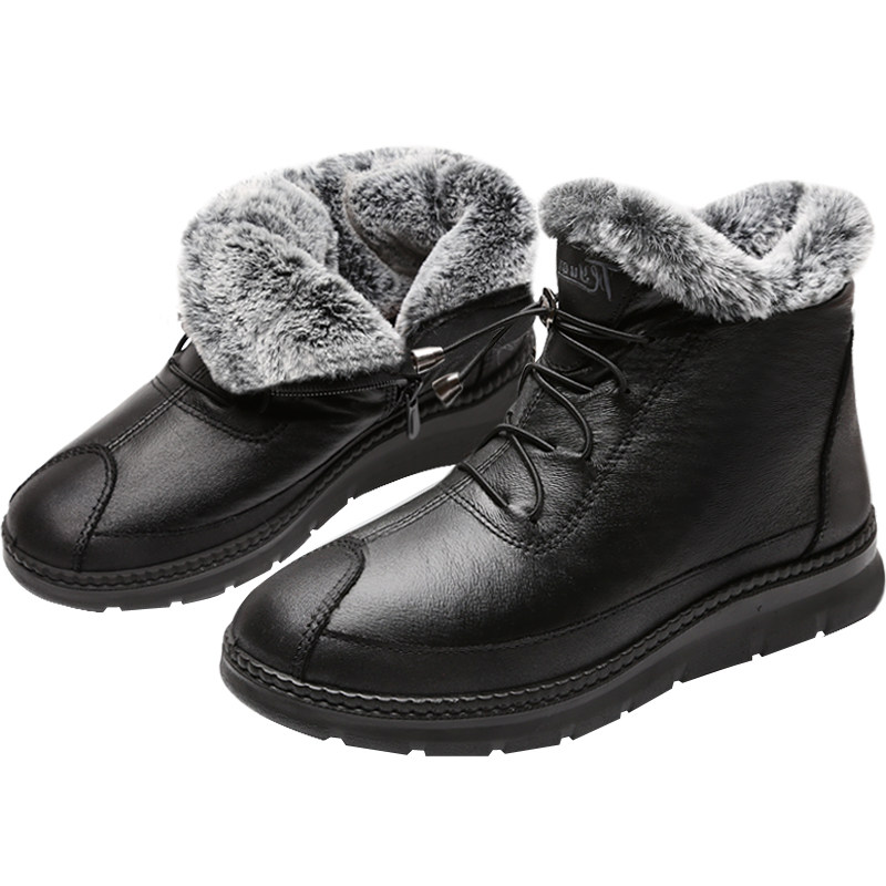 獭兔毛老北京妈妈鞋特别软新款