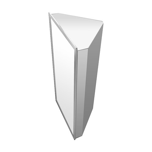 诺亚方舟不锈钢小户型卫浴镜柜卫生间转角三角吊柜厕所直角储物柜