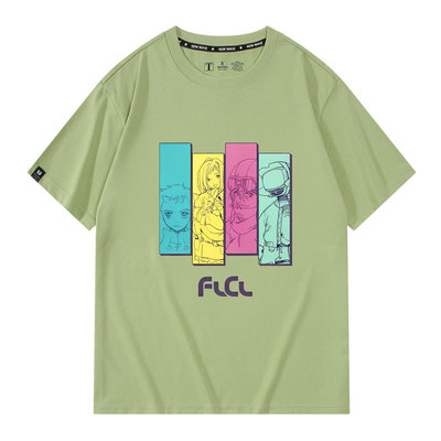 FLCL特别的她联动漫短袖