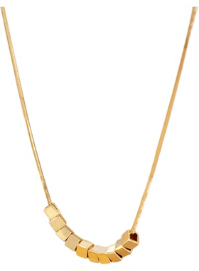 925纯银项链碎银子蛇骨链轻奢时尚锁骨链小众女高级感