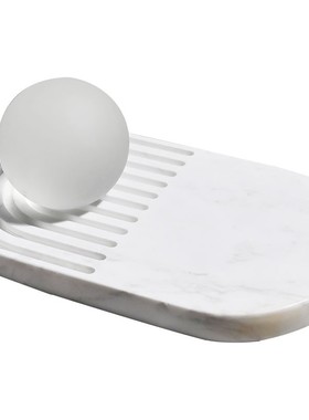 灰白色桌面酒店家具大理石托盘