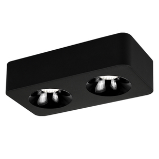 繁简led明装射灯超薄客厅卧室走廊无主灯照明cob吸顶式双头斗胆灯