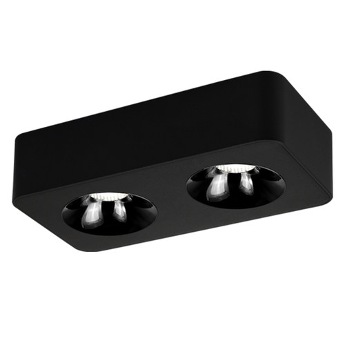 繁简led明装射灯超薄客厅卧室走廊无主灯照明cob吸顶式双头斗胆灯