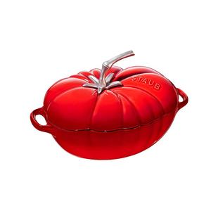 【自营】staub珐宝艺术25cm珐琅造型锅番茄炖锅焖锅无涂层铸铁锅
