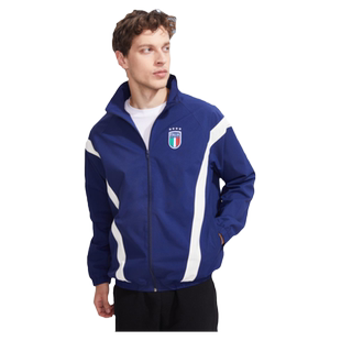 【官方正版】意大利国家队|深蓝运动休闲拼接外套男女同款足球迷