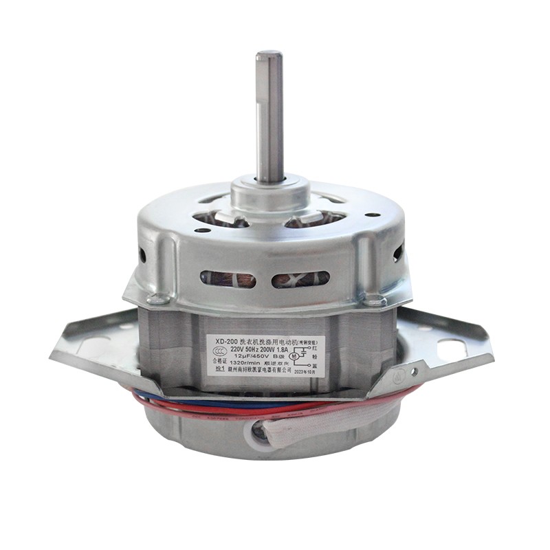 全自动洗衣机纯铜线洗涤电机纯铜马达大功率双轴承粗轴200W电动机