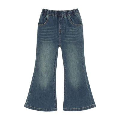 小O宝Okids童装女宝宝牛仔喇叭裤