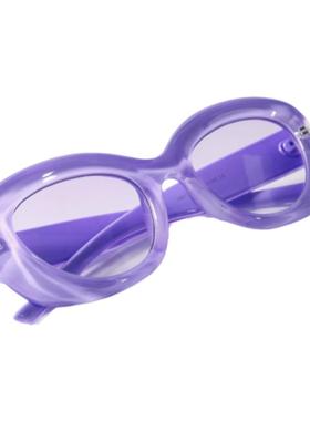 马卡龙色果冻质感猫眼太阳眼镜