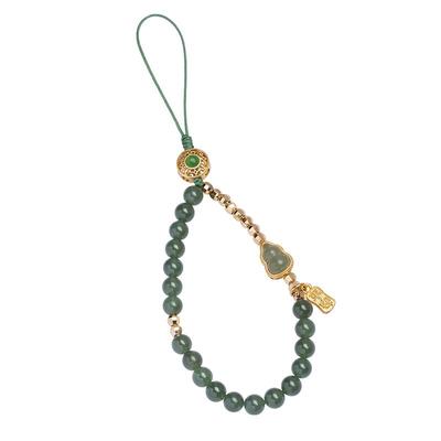 清冷感拉满！和田玉手机链超绝