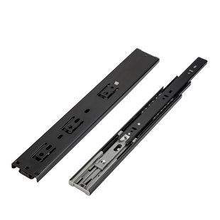 联利45宽抽屉阻尼缓冲三节滑轨五斗柜滑轨导轨抽斗反弹按弹轨道