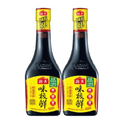 海天特级味极鲜酱油380ml×2瓶