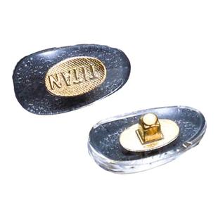 TITAN上螺丝防滑硬质金属芯鼻托 PVC防滑增高鼻垫 眼镜配件钛鼻托