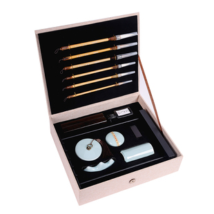 【西泠印社】如梦令文房四宝套装礼盒笔墨纸砚全套笔搁笔挂笔筒镇尺摆件高档初学者成人入门毛笔书法国画礼物