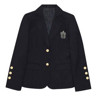 妙氏原创黑色西装外套正版jk制服秋冬套装学院风校供感大码女西服