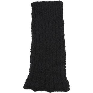 Tabio摇粒绒袜套女秋冬百搭堆堆袜黑白色袜子女小腿袜高级y2k腿套