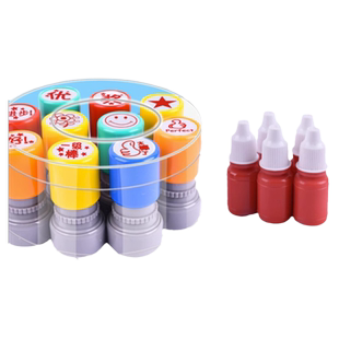 一年级奖励印章教师用批改作业小学生幼儿园儿童田字格奖品小奖章英语老师批阅评语鼓励进步优秀表扬图章定制