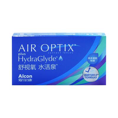 爱尔康舒视氧水活泉月抛隐形近视眼镜6片3片1片硅水凝胶舒适水润