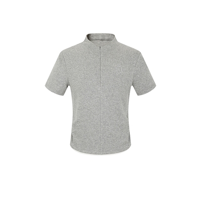 none假两件简约纯色百搭T恤