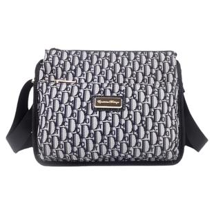 盛装舞步新款时尚潮流帆布小方包斜挎包多层拉链包字母包X204D