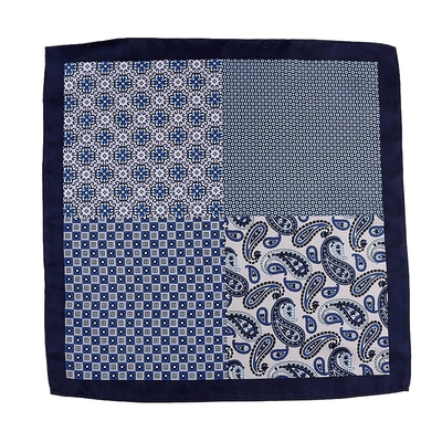 原单欧美配饰结婚拼接圆点口袋巾