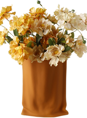 北欧轻奢风醉芙蓉仿真花客厅
