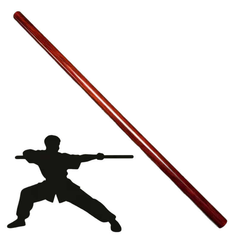 紫檀木盘乌龙棍健身武术棍肩颈开背太极棍瑜伽棍台球杆实木把玩棍